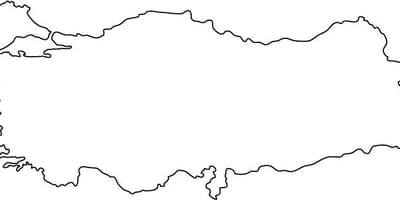 Mapa da Turquia de estrutura de tópicos