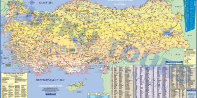 Sítios arqueológicos na Turquia mapa